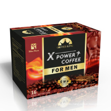 Man X power coffee Men's Kidney maca coffee enhances Instant black Private label long time male vitality coffee